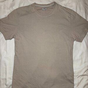 Tomorrow's Laundry T-Shirt, Size M, Beige, 100% Cotton, Modern Fit, Classic